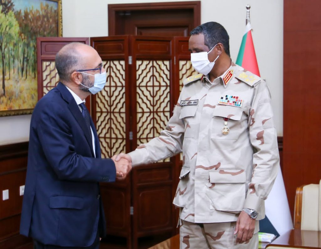 حميدتي يؤكد حرص السودان على تطوير العلاقات مع إيطاليا 1 المسار نيوز حميدتي يؤكد حرص السودان على تطوير العلاقات مع إيطاليا
