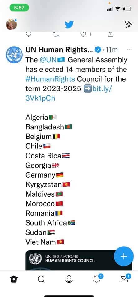 إعادة انتخاب السودان لعضوية مجلس حقوق الإنسان 1 المسار نيوز إعادة انتخاب السودان لعضوية مجلس حقوق الإنسان