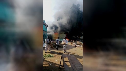 عاجل.. اضرام النار في أمانة الحكومة بالدمازين 1 المسار نيوز عاجل.. اضرام النار في أمانة الحكومة بالدمازين