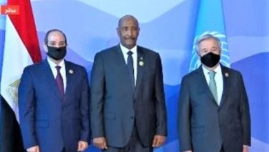 البرهان يصل شرم الشيخ والسيسي والأمين العام للأم المتحدة في استقباله 4 المسار نيوز البرهان يصل شرم الشيخ والسيسي والأمين العام للأم المتحدة في استقباله