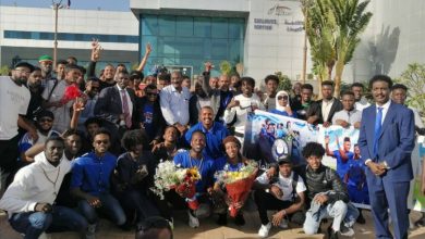 استقبال رائع لفريق نادي الهلال بمطار القاهرة 5 المسار نيوز استقبال رائع لفريق نادي الهلال بمطار القاهرة