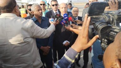 السفير سامح فاروق لدى استقبال اول رحلة لمصر للطيران : يشيد بمستوى العلاقات بين مصر و السودان 2 المسار نيوز السفير سامح فاروق لدى استقبال اول رحلة لمصر للطيران : يشيد بمستوى العلاقات بين مصر و السودان